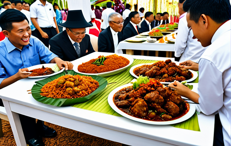 말레이시아 전통 결혼식 과정 - Engagement Ceremony**

"A modest Malaysian engagement ceremony scene, families exchanging gifts, the...