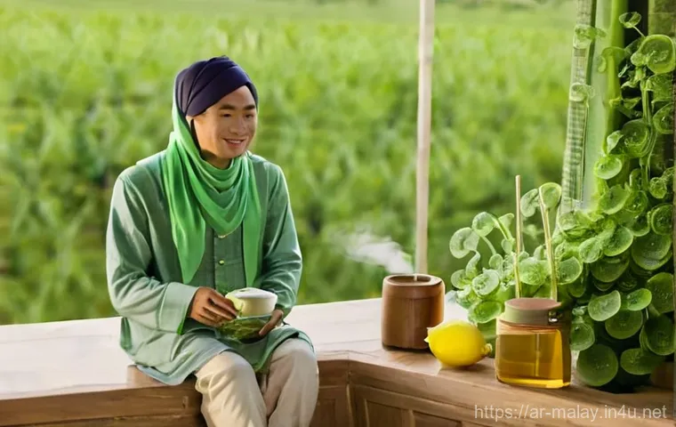 말레이시아 전통 약초와 활용법 - **Prompt 2: Women's Natural Radiance with Kacip Fatimah**
    A serene and elegant portrait of a rad...