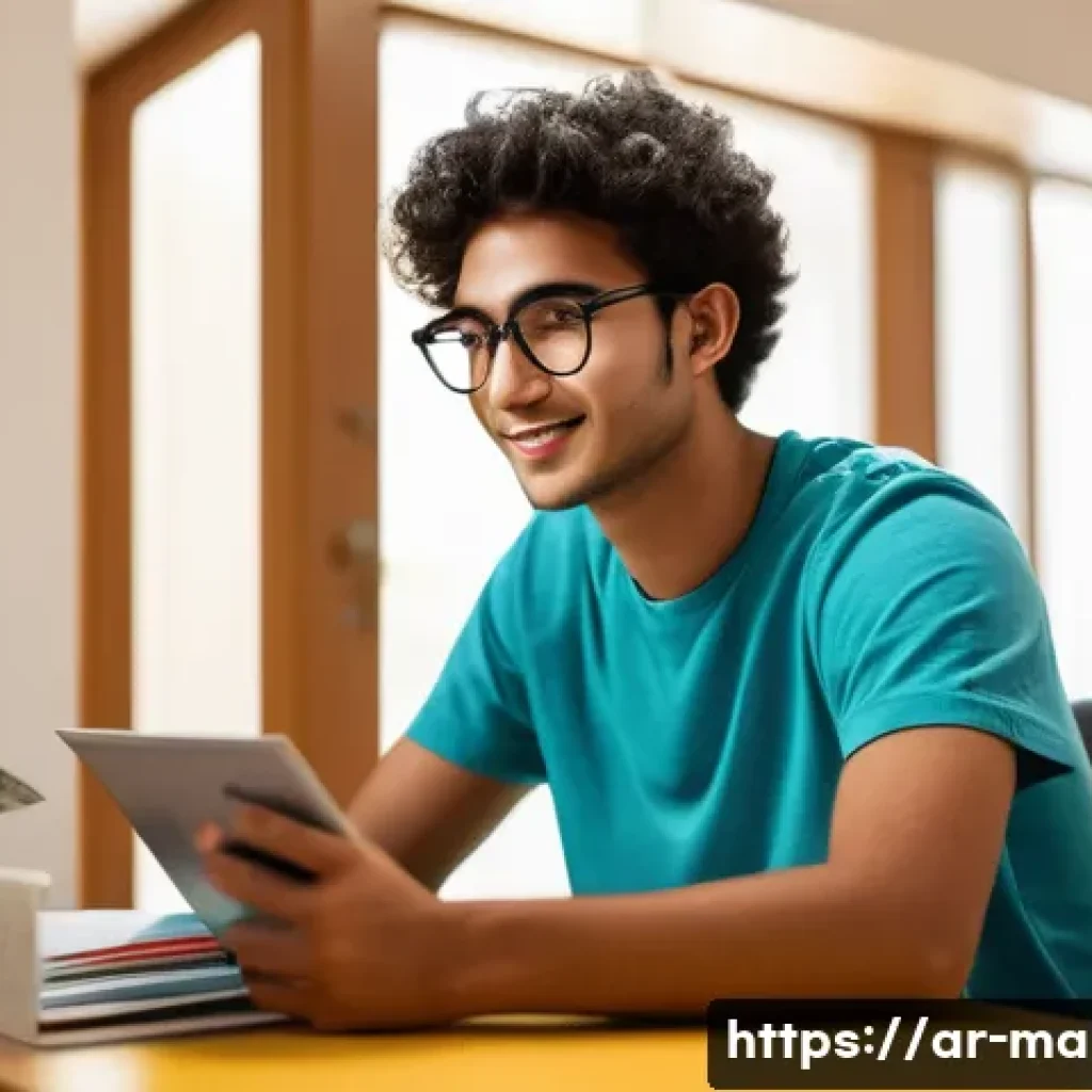 말레이시아 유학 시 생활비 절약 팁 - A cozy university dorm room scene in Malaysia, featuring a young Arab male student wearing casual cl...